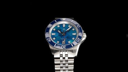 WISHDOIT Automatic Mechanical Watch Miyota 8215 Movement Mother of Pearl Dial Ceramic Bezel Waterproof 150M Diving Watch