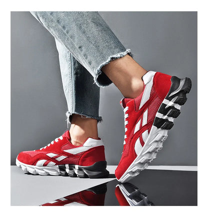 2026 new men's and women's running shoes breathable casual sneakers anti-slip vibration comfortable walking shoes 38-46