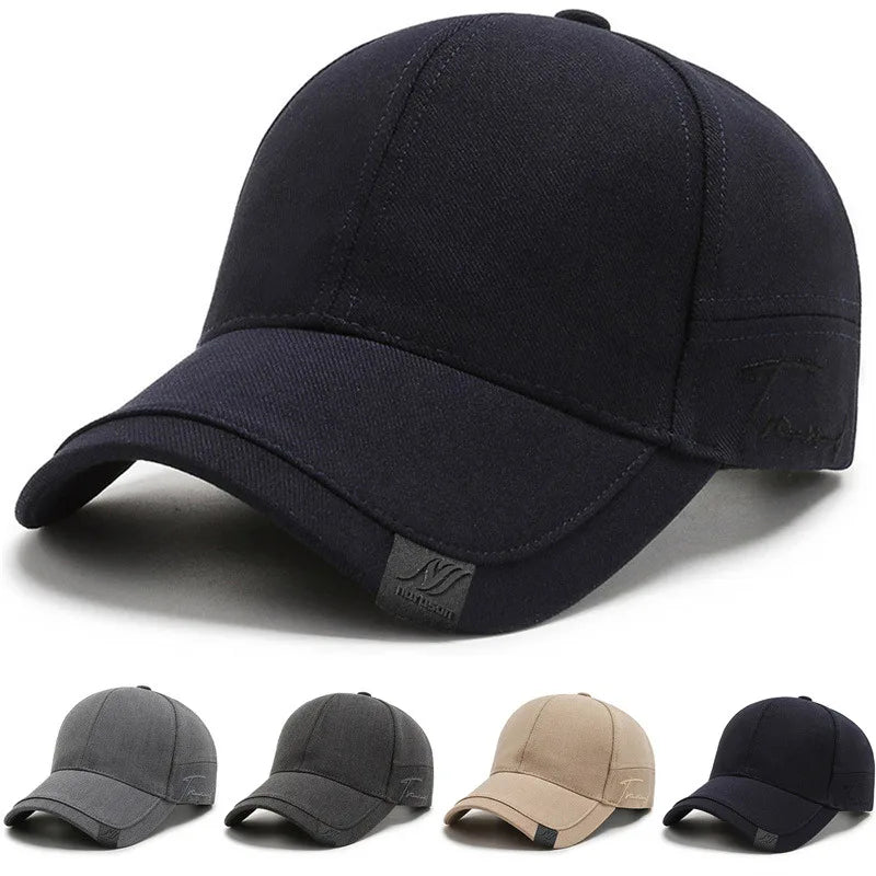 Snel drogende zonnepet voor dames, casual sportpet voor heren, grote maat baseballpet, 60-65 cm, verstelbare zonneklep, pet met klep