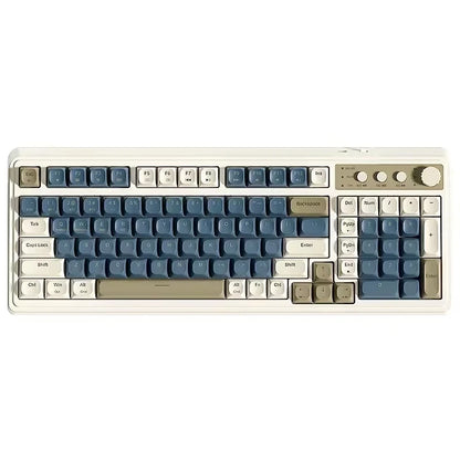 AULA S99 Keyboard 3-Mode Wireless Bluetooth Wired RGB Ergonomic 99-Key Typing Mute Gaming Keyboard Custom PC Accessories Gifts