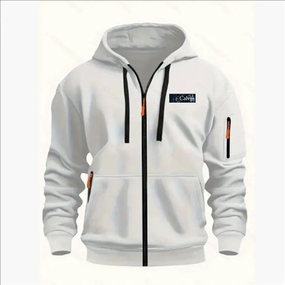 Produit gaming premium Fraquane, Men's Sweatshirts with Zipper Pockets Thin Solid Color Half Tracksuit Casual Outdoor Hooded Tracksuit Long Sleeves Jacket Coats, équipement gamer