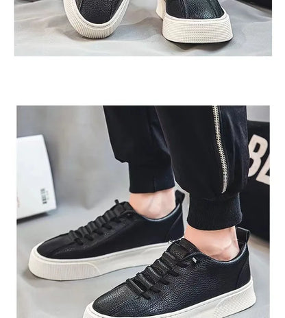 Pánske tenisky, voľnočasová obuv, pánske balerínky, Zapatillas Hombre, ľahká obuv z PU kože, priedušná obuv, pánska biela športová obuv, tenisky