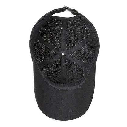 Mesh Quick Dry Cap – Herre-løbe- og sportsbaseballkasket – Dame-golf- og tennis-kasket – Udendørs jogging-kasket – Åndbar solhat