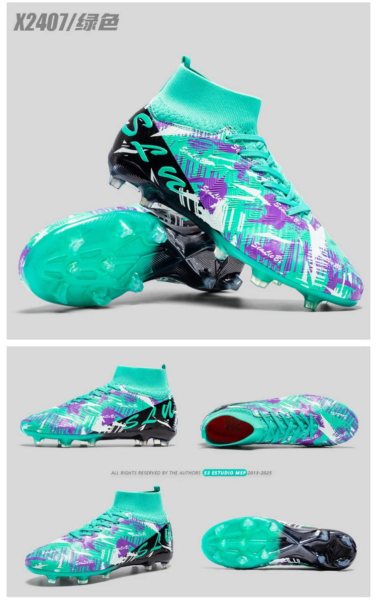 Botas de fútbol profesionales para hombre, zapatillas de fútbol Society, tacos de fútbol FG ultraligeros para entrenamiento, calzado deportivo de fútbol para exterior