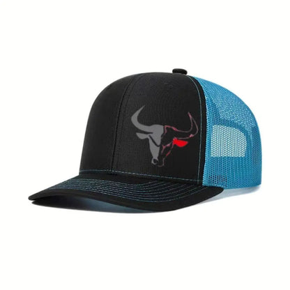Cappellino da baseball estivo casual con stampa "Bull Head", visiera sportiva hip hop traspirante in rete, cappelli da sole regolabili per uomo e donna