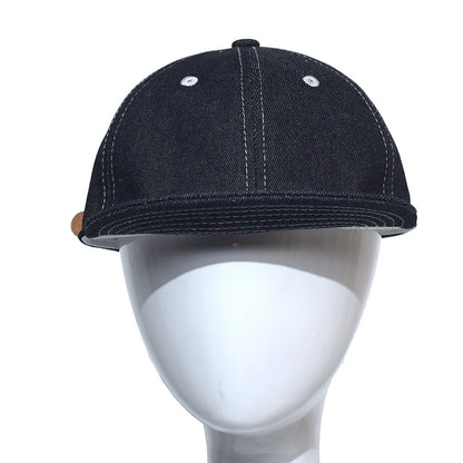 Four Seasons Fashion baseballkasket i denim med kort skygge til mænd og kvinder – Dad Hat – justerbar i Trucker-stil – kasketter med lav profil