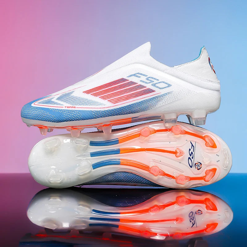 New Men's Football Boots Turf Comfortable Soccer Shoes Sport Fg Grass Cleats Futsal Non Slip Outdoor Adult Ultralight Non-Slip
