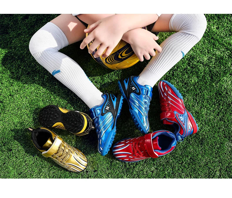 Zapatillas deportivas de entrenamiento para chicos y chicas, elegantes y cómodas, para juego, uso en interior y exterior, césped, jóvenes y estudiantes, 25-35#