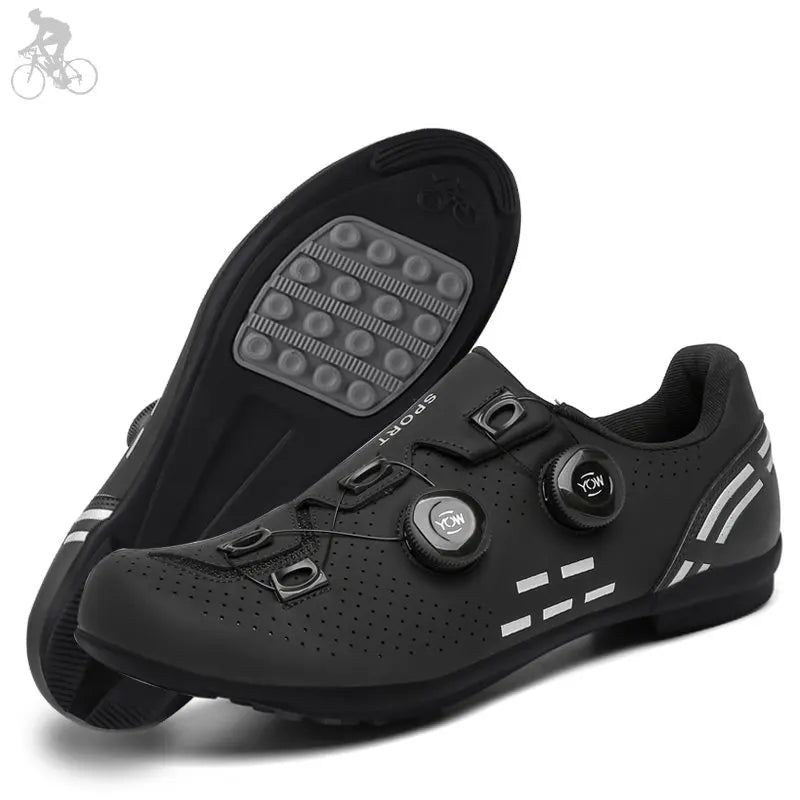 Lock-Free Cycling Shoes Flat Pedal Shoes Men Bike Cleat Sneaker MTB Bicycle Biking Women Breathable Indoor Boots