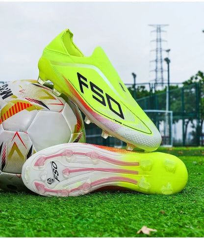 Neue Fußballschuhe für Herren, Bestseller-Rasenschuhe, hochwertige Outdoor-Fußballschuhe für Spiele, rutschfeste Jungen-Sneaker, High-Top, leicht