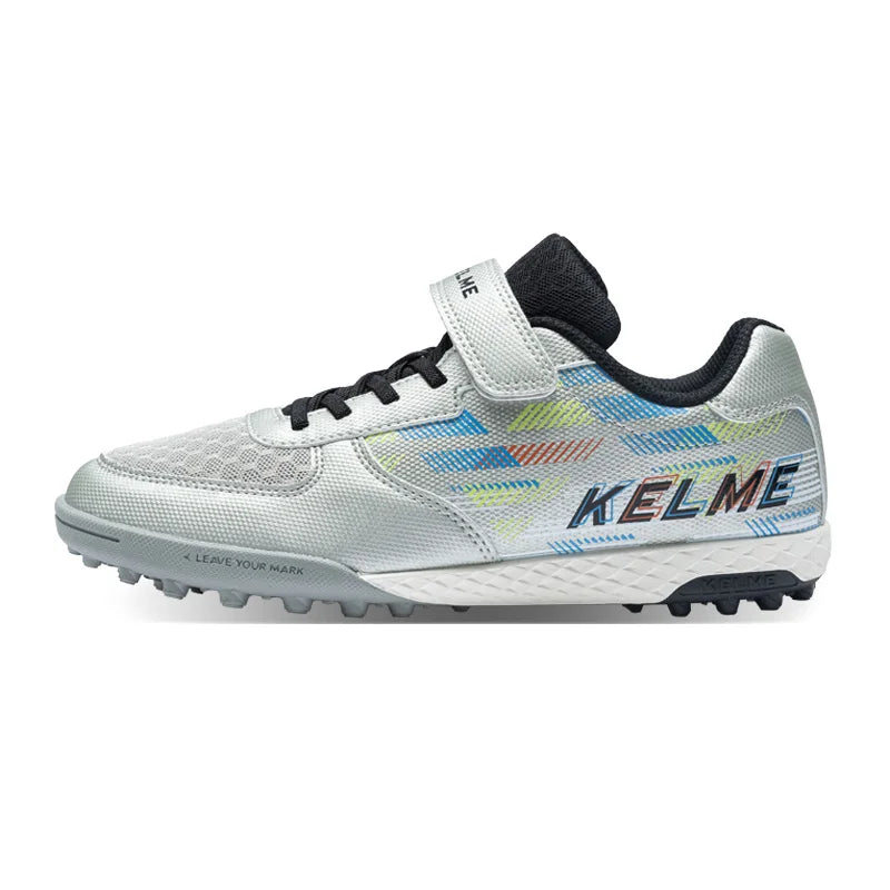Kelme Children's Soccer Shoes TF Nail Shoes for Elementary School Students Artificial Grass Five-a-Side Football Shoes