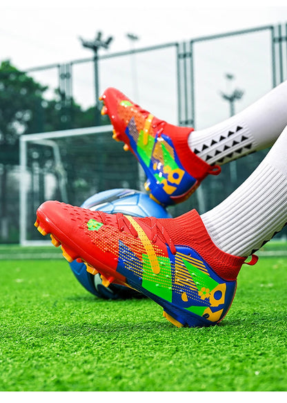 Football Boots Men Professional Soccer Shoes Sneaker Field Long Spikes Outdoor Competition Non Slip Comfortable Training Shoes
