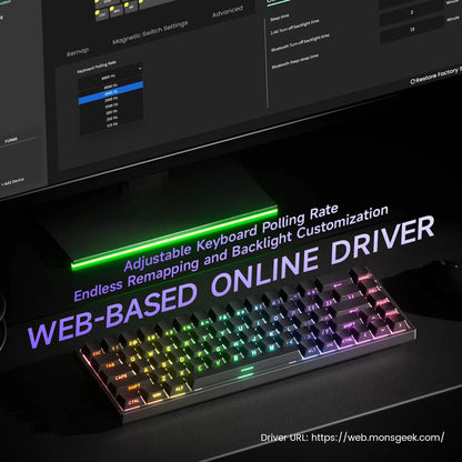 Akko MonsGeek FUN68 FUN60 PRO&MAX HE Magnetische Tastatur 60% 65% Gaming-Tastaturen Rapid Trigger 8K Custom Keyboard Gamer Esports
