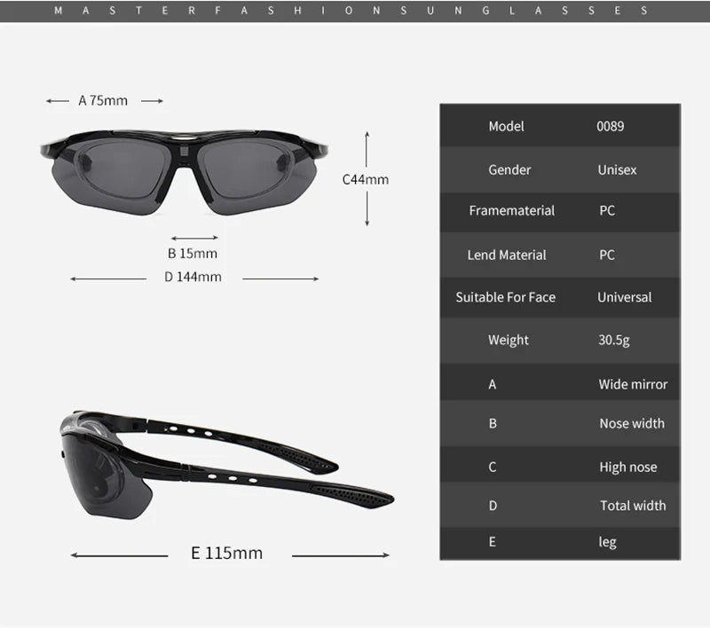 ELICIT New Photochromic Polarized Cycling Glasses Men Women Bike Glasses UV400 Eyewear Sunglasses HikingMTB Road Bicycle Goggles