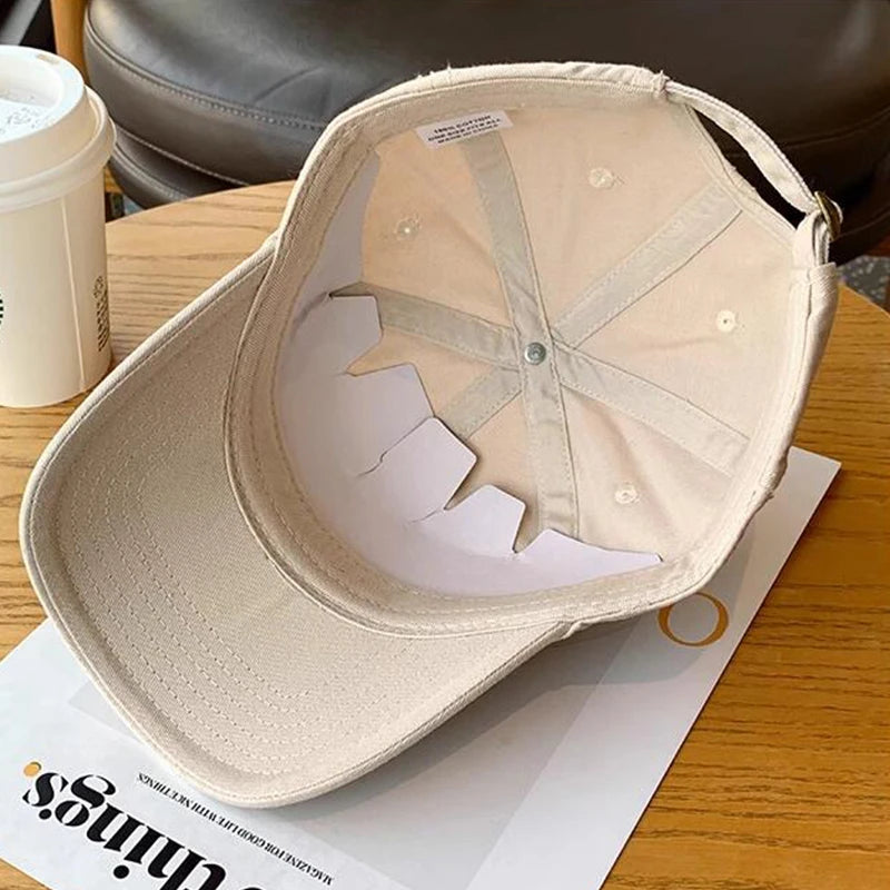 JK Cappellino da baseball con lettere coreane ricamate per uomo e donna, stile hip hop, da papà, visiera da camionista, cappellino casual, sportivo, da corsa, streetwear