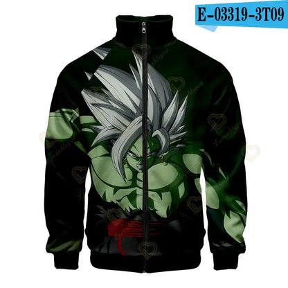 Produit gaming premium Fraquane, New Fashion Dragon Ball Print Stand Collar Zipper Hoodie Men Women Zipper Hoodies Jackets Long Sleeve Sport Hip Hop Sweatshirts, produits de luxe, nouvelle génération, équipement gamer