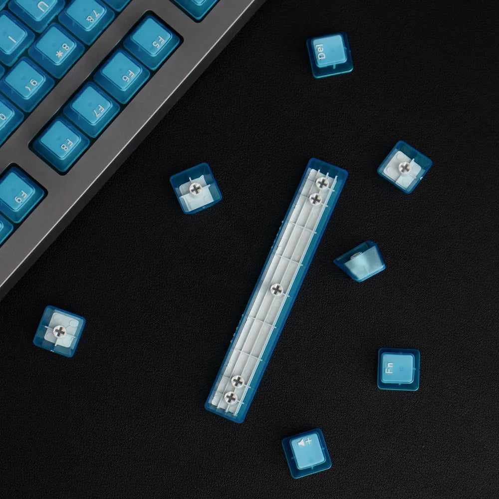 132 Keys OEM Profile Transparent Clear Keycaps For Mx Switch Mechanical Keyboard ABS Keycap RGB backlit Game Keyboard Key caps
