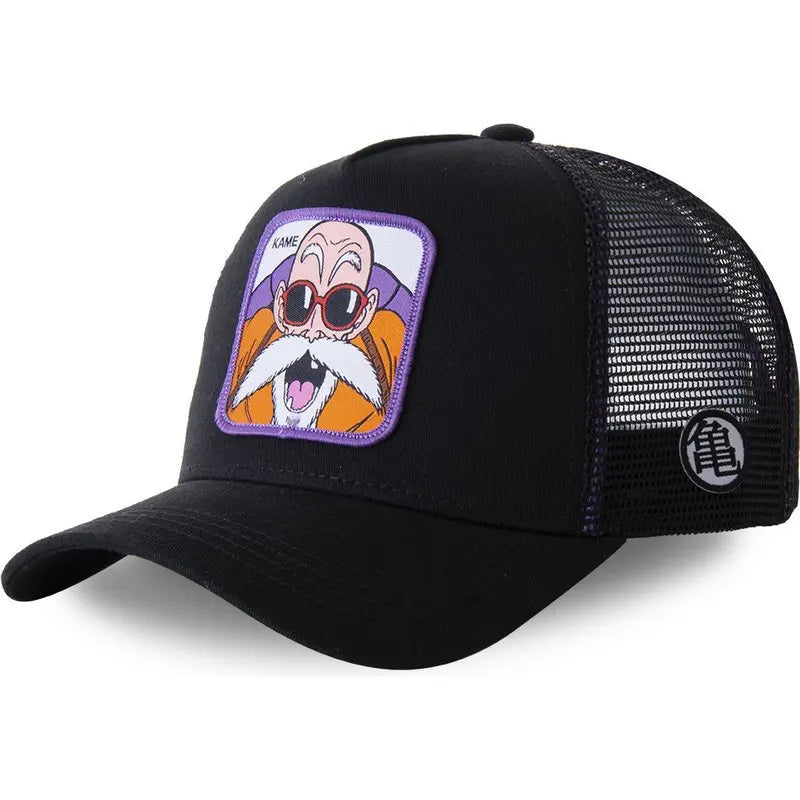 Dragon Ball Son Goku Cap Summer Travel Peaked Cap Men's Embroidery Hip-Hop Mesh Cap Style Sun Visor Baseball Cap Outdoor Sport