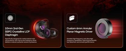 SIMGOT EG280 HiFi Wired IEM Earphones 1DD+1 Planar Hybrid Driver Gaming Earbuds with USB-C DAC, Detachable 2Pin OFC Cable