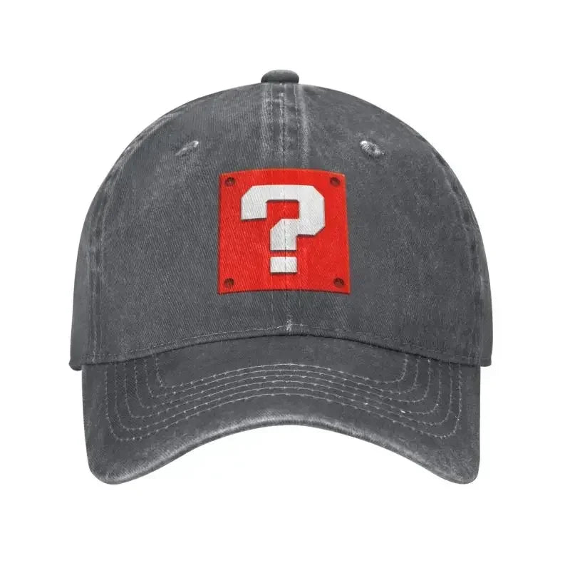 Módní kreslená hra s otázkami – kšiltovka s blokem, baseballová čepice, dámská, pánská, nastavitelná, unisex, bavlněná, „Dad Hat“, sportovní kšiltovky typu snapback