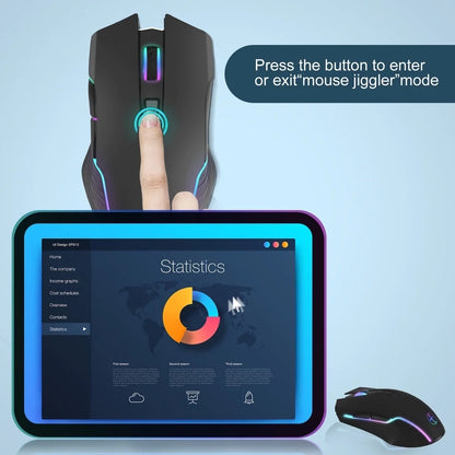 2.4G Wireless Mouse Type-C Rechargeable Silent Wireless Mouse for MacBook, Laptop & PC, Plug and Play Ergonomic Computer Mouse