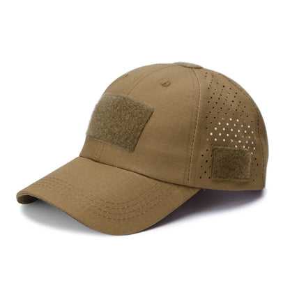 Cappellino da baseball casual sportivo traspirante con motivo mimetico da uomo, cappello da sole per appassionati di stile militare, cappello tattico, cappello da addestramento militare, cappello a secchiello