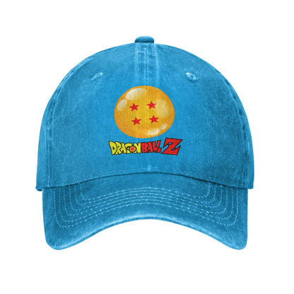 Produit gaming premium Fraquane Star Dragon Sphere Anime Goku Unisex Style Baseball Caps Dragon Ball Distressed Denim Hats Cap Outdoor Adjustable Fit Sun Cap