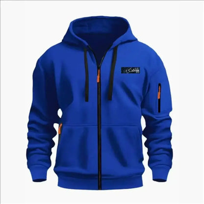 Men's Sweatshirts with Zipper Pockets Thin Solid Color Half Tracksuit Casual Outdoor Hooded Tracksuit Long Sleeves Jacket Coats, Produit gaming premium Fraquane