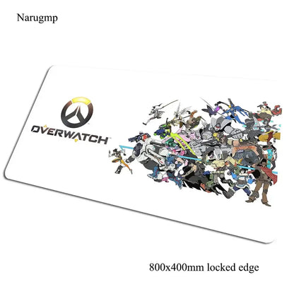 Overwatch pelės kilimėlis 80x40cm, žaidimų pelės kilimėlis, Helovino dovana, didelis pelės kilimėlis žaidėjams, kompiuterio stalo kilimėlis, notebook pelės kilimėlis PC