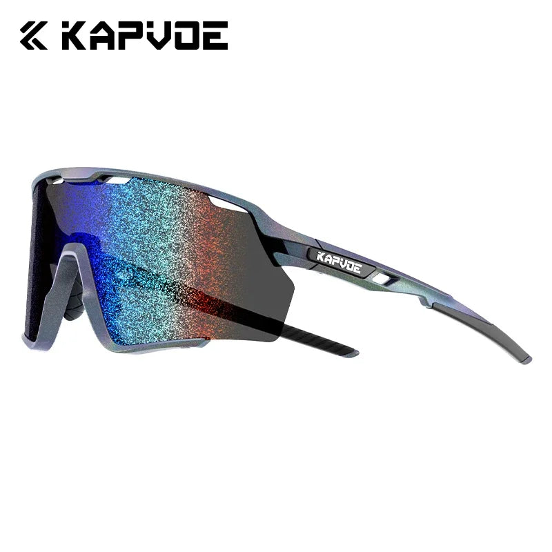 KAPVOE New Technology Nano Lenses Cycling Glasses Outdoor Sports Sunglasses Men Women Road Bike MTB Bicycle UV400 Hiking Goggles