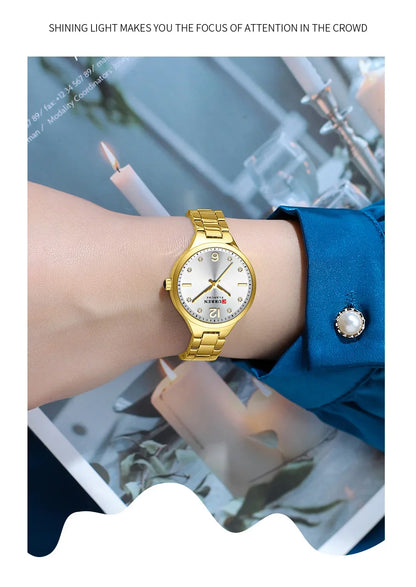 CURREN Luxury Women Bracelet Quartz Watches For Women Magnetic Watch Ladies Sports Dress Wrist Watch Clock Relogio Feminino