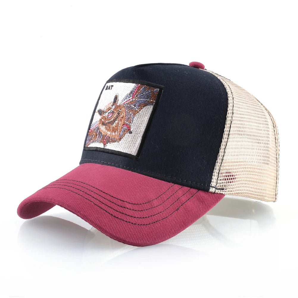 Streetwear Trucker Caps With Scorpion Patch Men's Snapback Hip Hop Baseball Cap For Women Four Seasons Fashion Casquette Hats