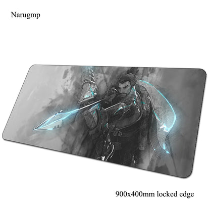 Tapete de rato Overwatch de aniversário, tapete para computador 900x400x3mm, tapete de rato gaming grande, presente para rato e teclado, jogos PC gamer, secretária