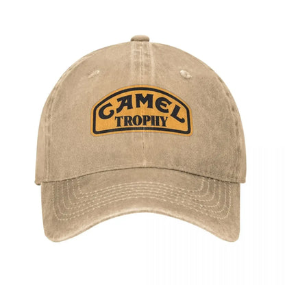Camel Trophy Classic Logo Unisex Style Baseball Caps Distressed Washed Caps Hat Vintage Outdoor Activities Snapback Cap