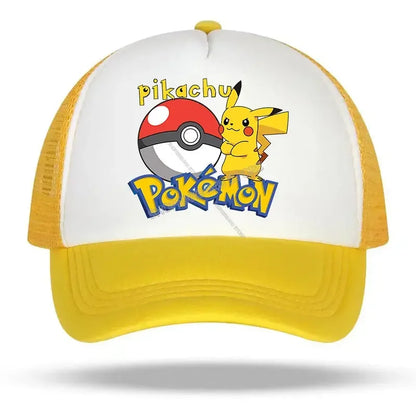 Pokemon Pikachu Baseball Cap Girls Women Hip Hop Yellow Hat Adult Lover Summer Sunhat Parent-child Outdoor Sport Shade Cap Gift