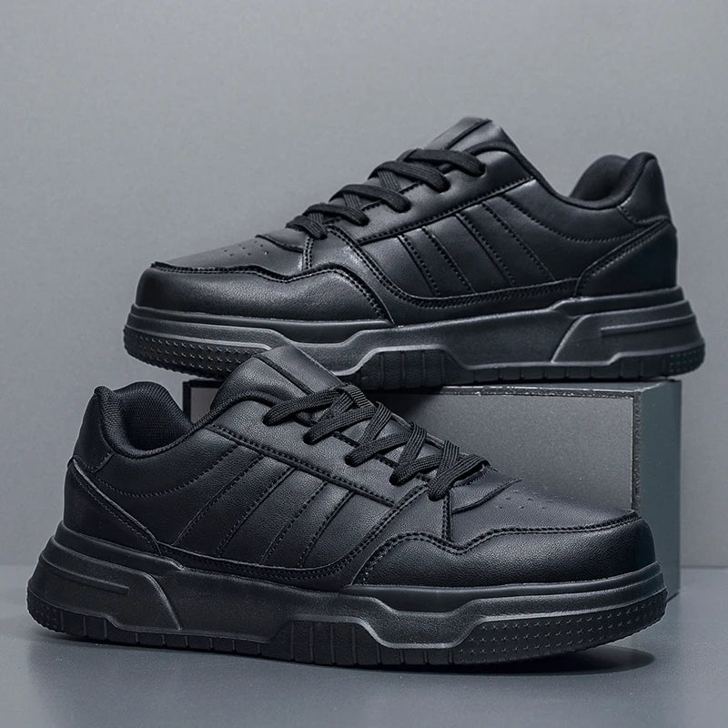 Plus Big Size 50 51 52: zapatillas de cuero para hombre, zapatillas deportivas informales, zapatillas planas de skate para dropshipping