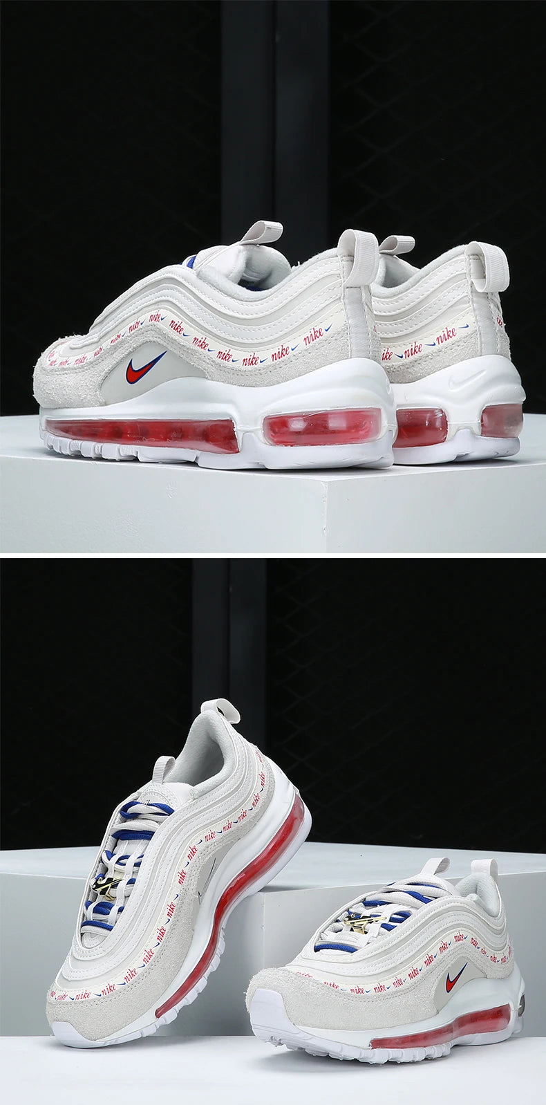 Дамски ниски спортни обувки Nike genuine AIR MAX 97 с въздушно омекотяване DC4013-001