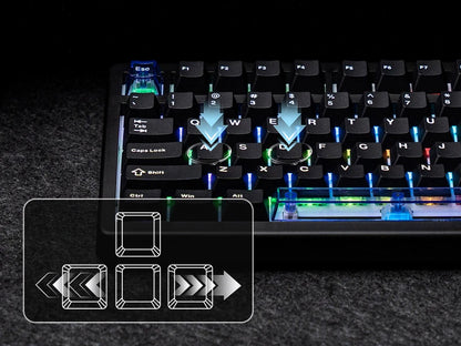 EPOMAKER HE80 75% US QWERTY Layout Hot-Swap Creamy Gasket Wired Hall Effect Magnetic Mechanical Keyboard DKS SOCD for PC/Mac