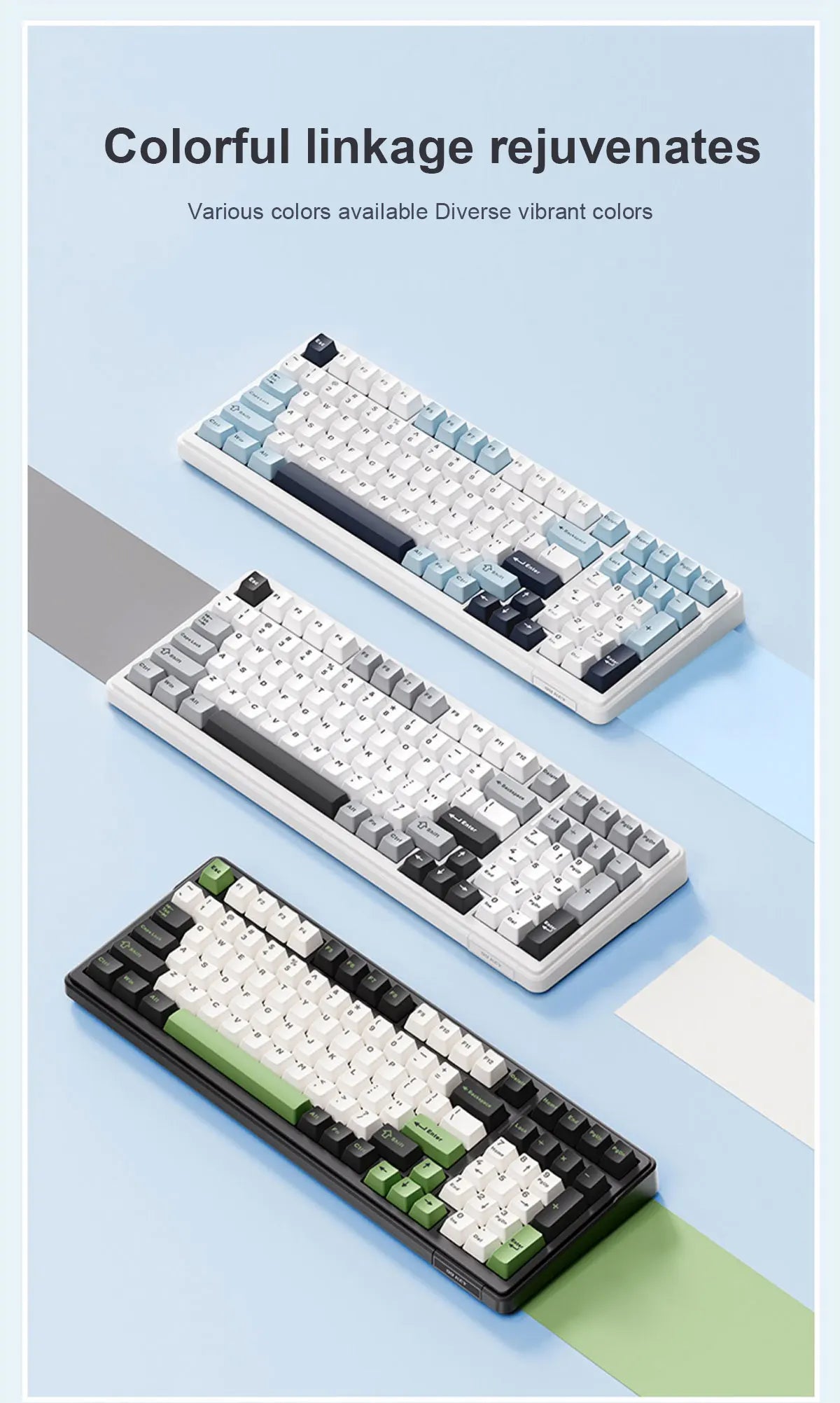 AULA F99 Wireless Mechanical Keyboard Tri-Mode Hot Swappable Custom Keyboard Gasket Structure for PC/Tablet/Xbox/PS4/PS5