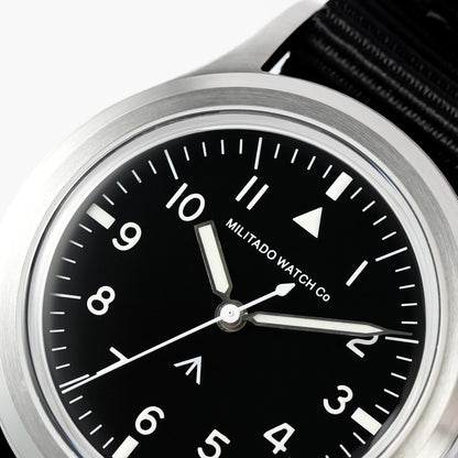 Militado ML14 36mm Watch VH31 Sweep Second Quartz Movement Watch Sapphire Crystal Super Luminous BGW9 C3 100m Waterproof Watches