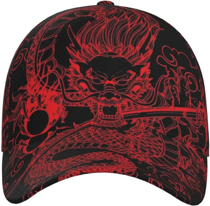 Dragon Snapback-Kappe, Herren-Baseballmützen, Herren-Sonnenhut, verstellbare, coole Trucker-Kappe für Damen und Herren