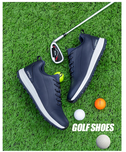 Hot Sale Lersure Golf Shoes Men Waterproof Golf Spikes Sneakers Professional Non-Slip Golf Footwear Trainers Luxury Sports Shoes