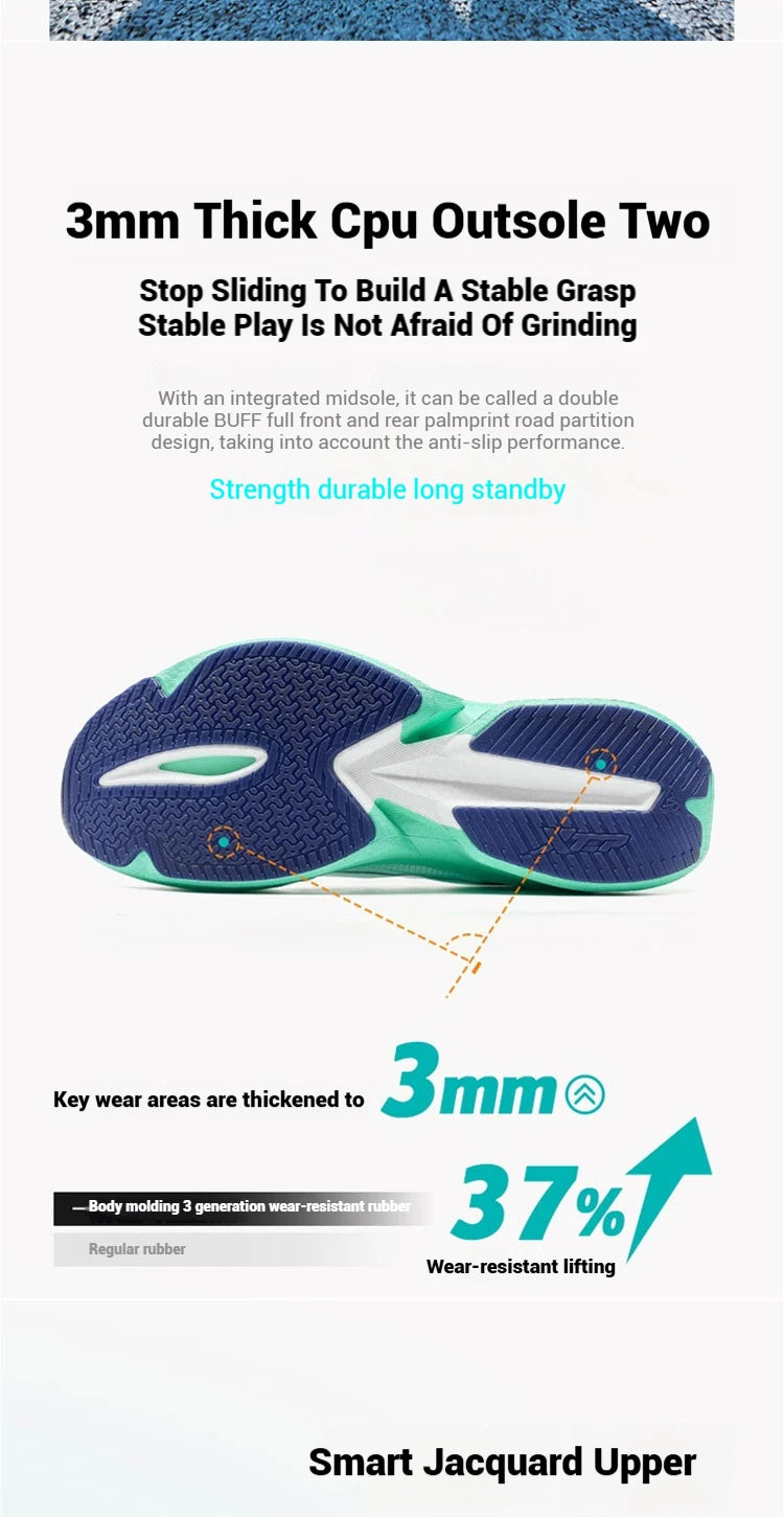 Xtep One Piece Model 3.0 Women Running Shoes 2025 Spring Comfortable Stability Cushion Rebound Racing Soft Sneakers 875218110031