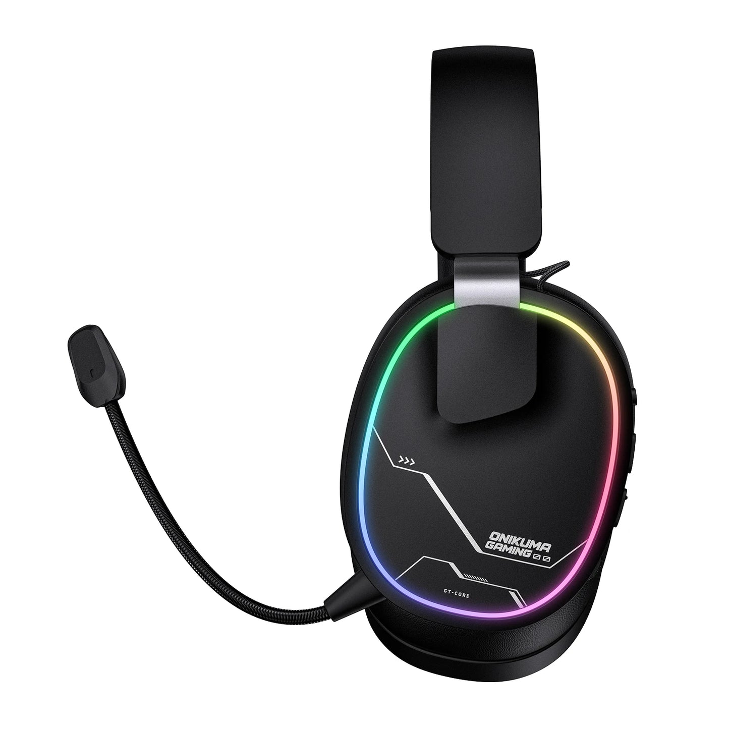 ONIKUMA GT808 Wireless Gaming Headset with 45dB Active Noise Cancelling, Hi-Res Audio, 2.4GHz, Bluetooth 5.3, Wired, 60H Battery for PC, PS5 & Switch