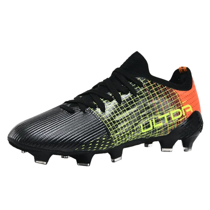 Chaussures de football toutes saisons anti-usure avec doublure respirante, amorti antichoc, semelle à crampons stable, unisexe, pour le football en extérieur