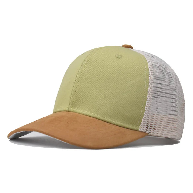 Cappellino da baseball per adulti, cappellino a rete, visiera curva poco profonda, cappello unisex, cappello estivo, cappello traspirante, cappellino da ombra, cappellino per primavera e autunno, cappellino hip hop aderente