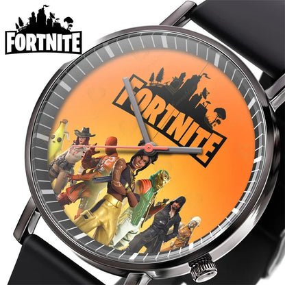 Wrist Watch F-Fortnited Cook Watch Trend Fashion Creative Quartz Student Watches Battle Game Figure Model Kids Birthday Gift