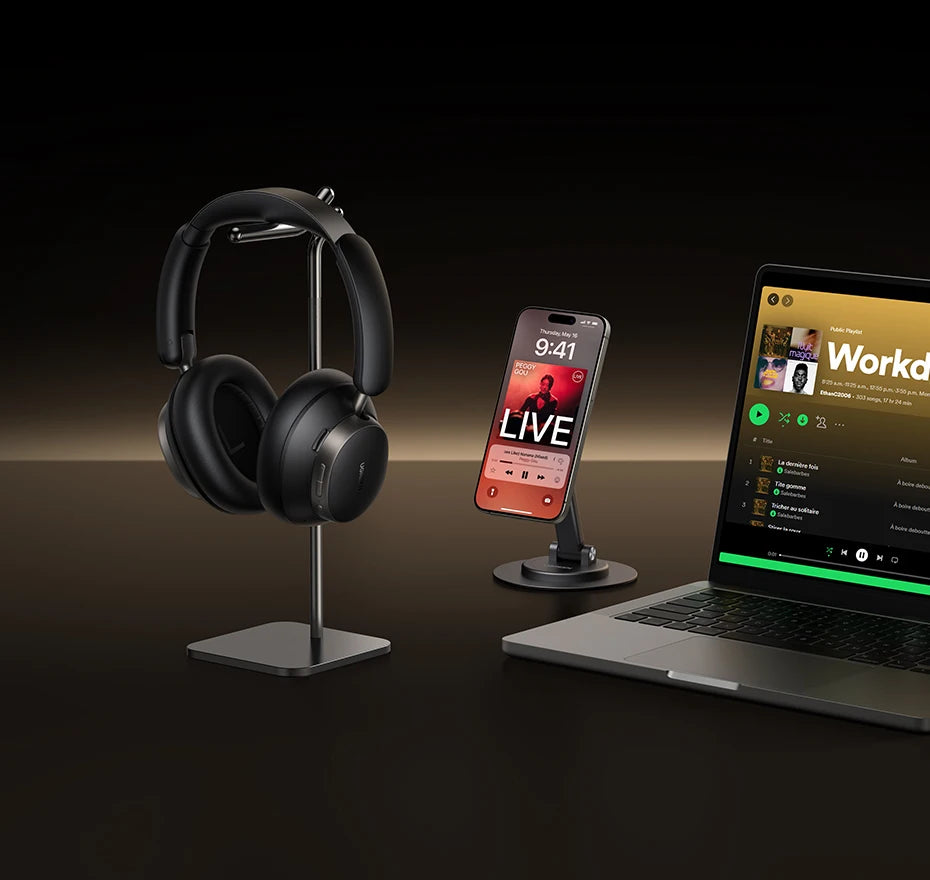 UGREEN Studio Pro 48dB ANC Wireless Headphones – Bluetooth 6.0 Hi-Res LDAC Over-Ear Headphones with 120H Playtime