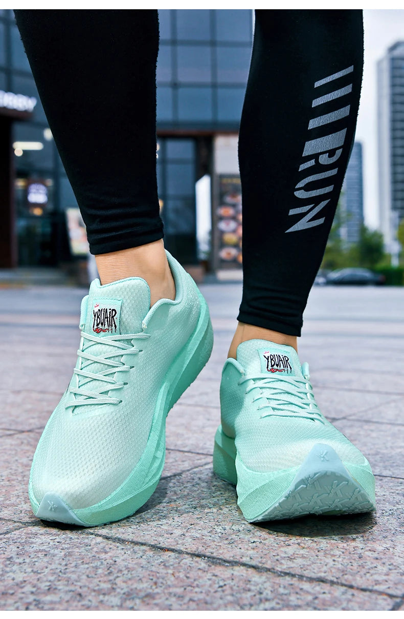 Chaussures de course pour homme, sportives, semelle en carbone, spécialisées, respirantes, légères, pour femme, confortables, athlétiques, antidérapantes, pour marathon