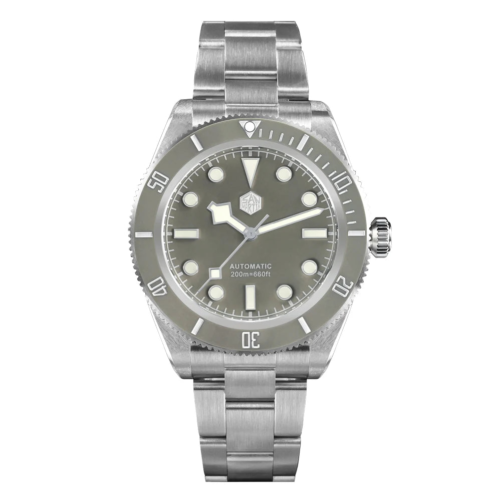 San Martin New 40mm BB58 Retro Luxury Diver Watch NH35 Automatic Mechanical Watches For Men Sapphire Luminous 20Bar Reloj SN0008